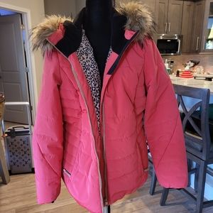 Obermeyer Ski Snow Jacket Faux Fur